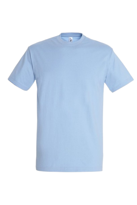 Sol's Imperial Crew Neck férfi póló, L méret, égkék