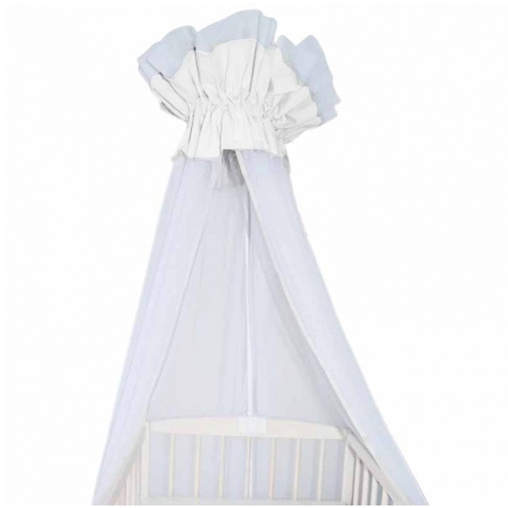 Baldachin pentru patut 400 x 170 cm MimiNu 146438-6, Alb
