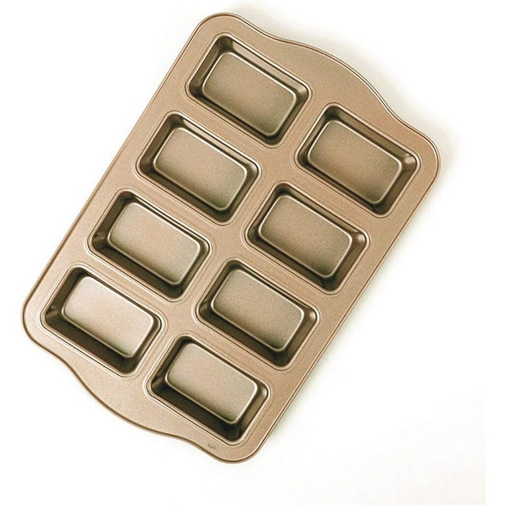 Tapadásmentes tepsi, Jormftte, Szénacél, 8 rekeszes, Arany