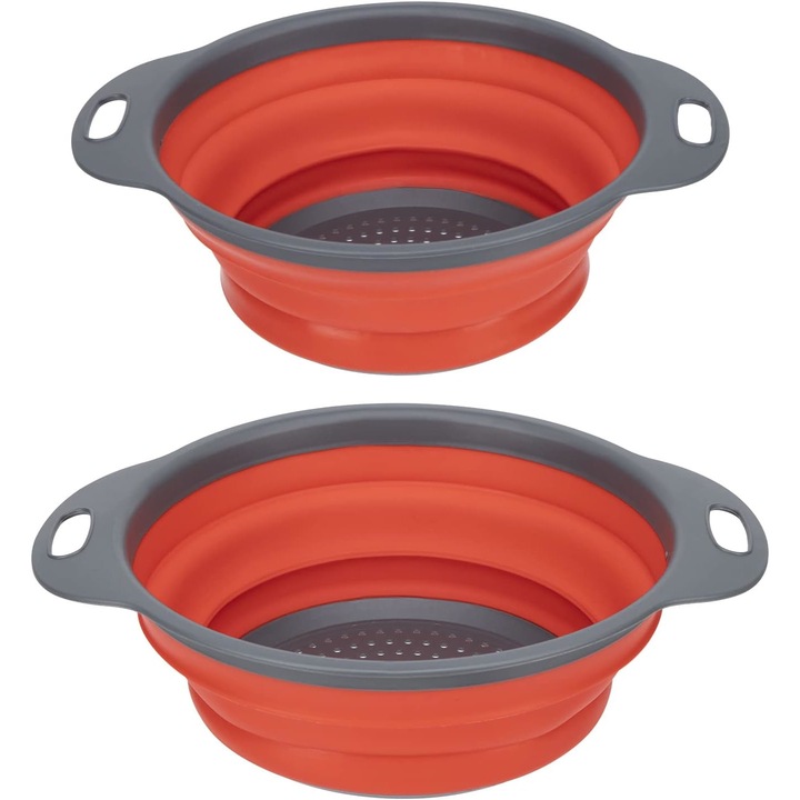 Készlet 2 összecsukható szűrő, Jormftte, Piros/Szürke