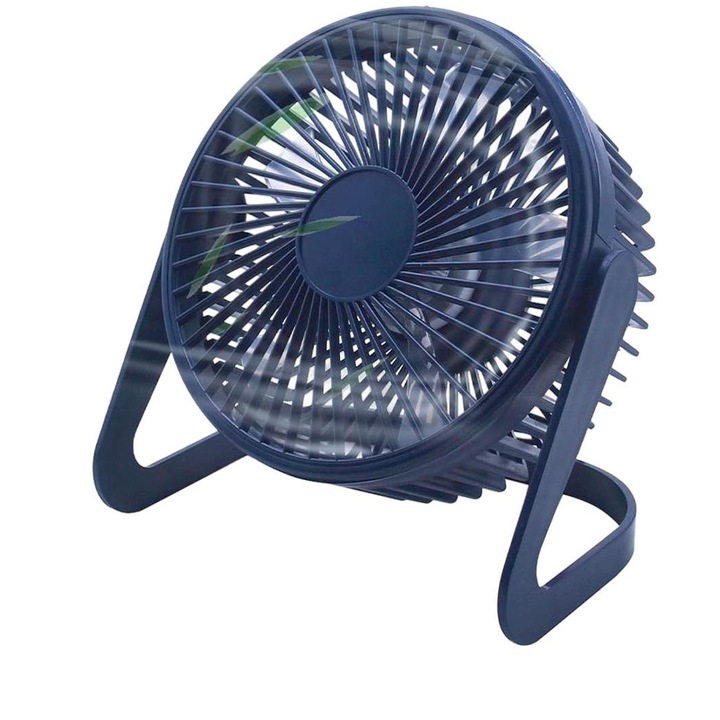Mini ventilátor, Jormftte, USB, 2 sebességfokozat, sötétkék
