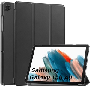Husa Samsung Galaxy Tab A9 8.7 inch UltraSlim de tip stand functie sleep/wake-up Aiyando negru