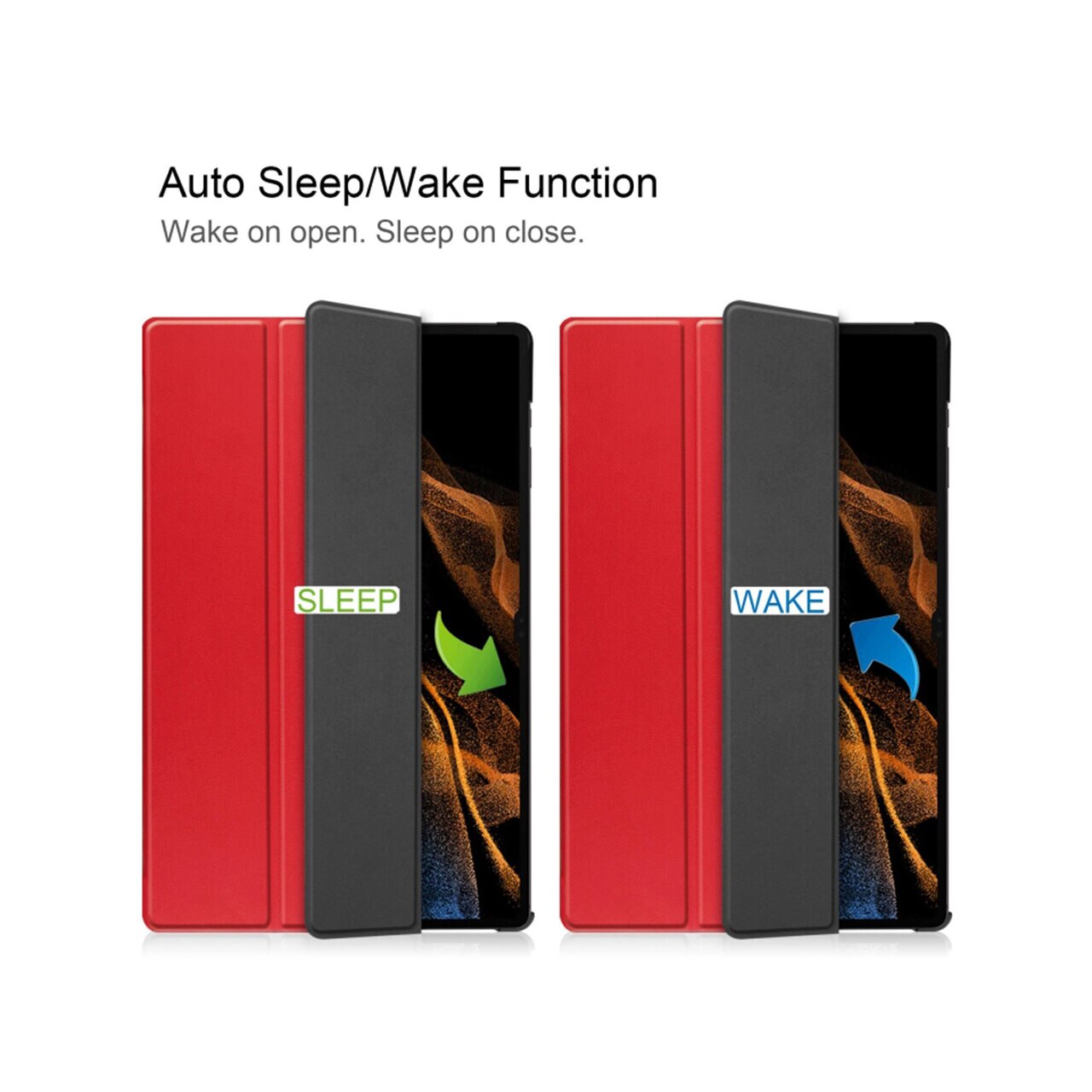 Husa pentru Samsung Galaxy Tab S9 Plus - Techsuit FoldPro - Red