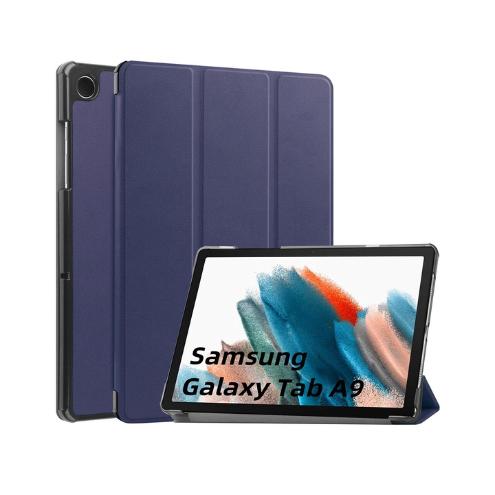 Flip cover Samsung Galaxy Tab A9 telefonhoz - Techsuit FoldPro - kék