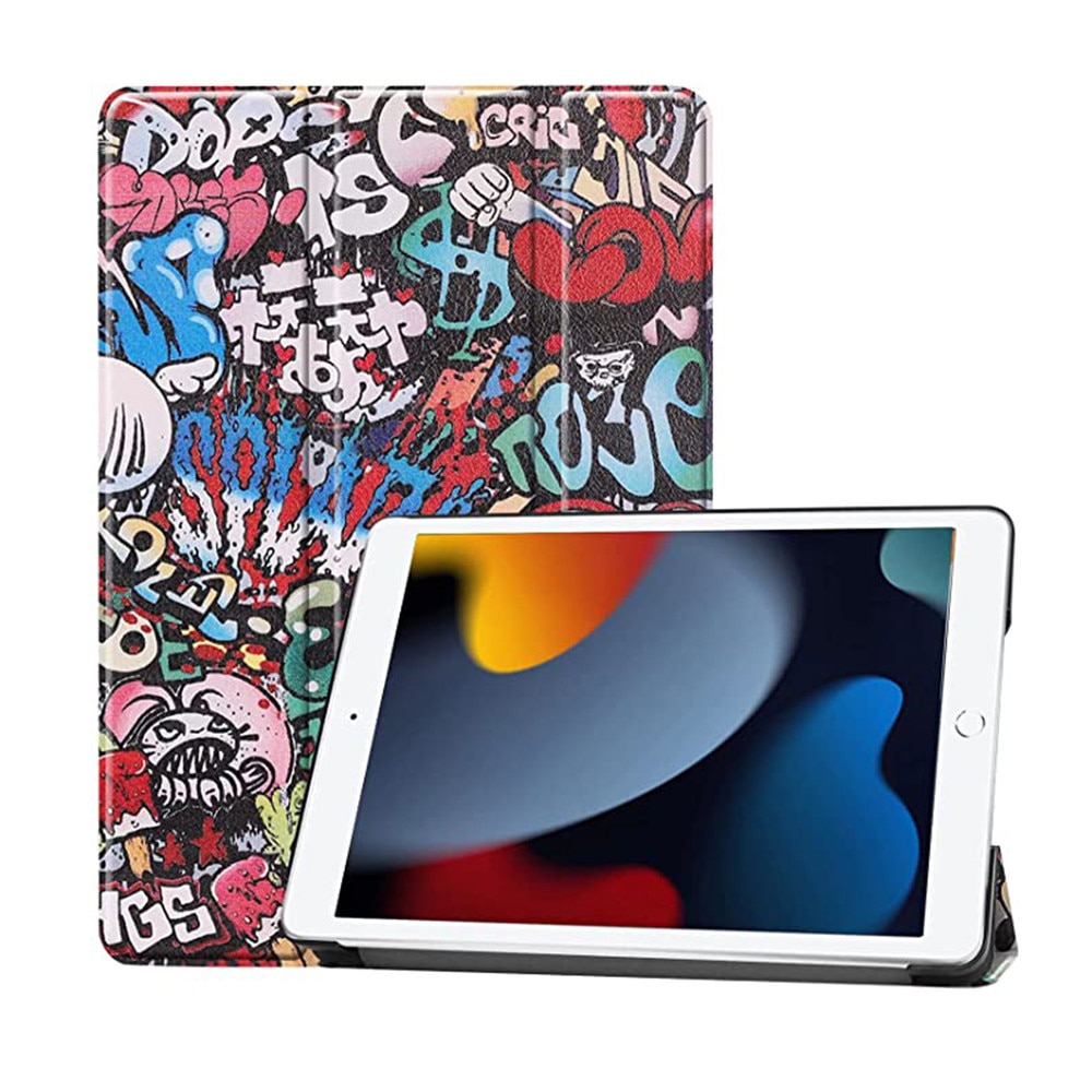 Husă pentru tabletă, Fold Pro, piele ecologică, protecție 360, iPad 7 10.2", multicolor