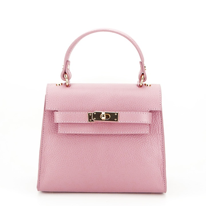 Női természetes bőr táska B-8949 121 Pink Pink