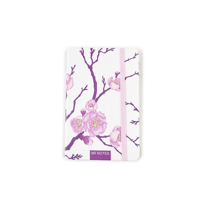 FLOWERS тип тетрадка дневник, А6, Бяла магнолия