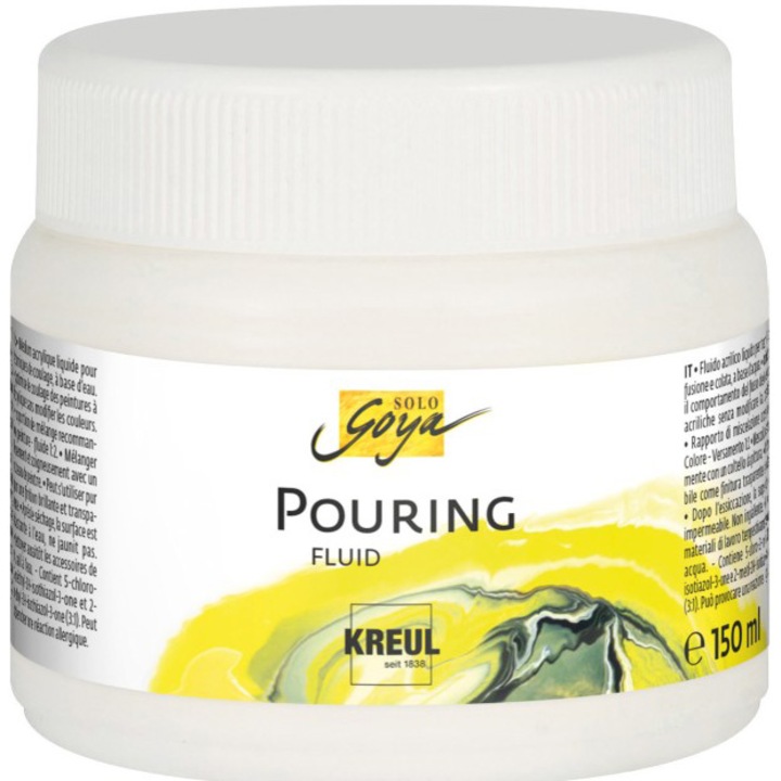 Lichid pentru fluidizarea vopselelor acrilice tehnica Pouring, Kreuk 150 ml