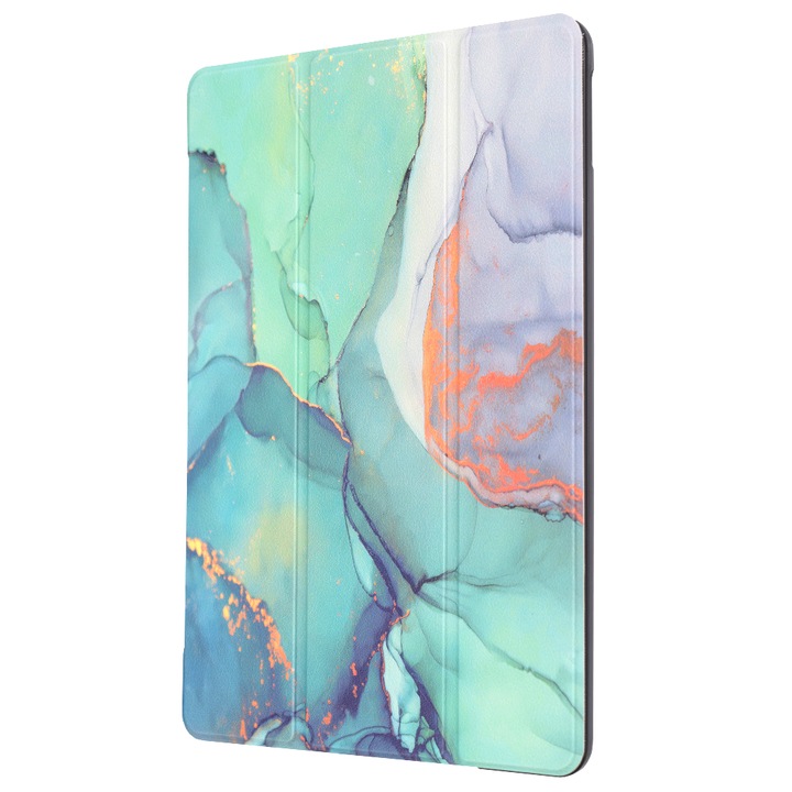 Husa Protectie pentru iPad 10.2 2019/2020/2021, SoL Compact, W61, Nanotextil, Lucky Green Time