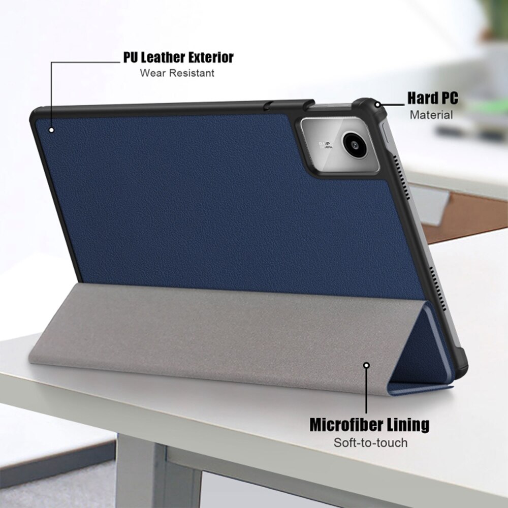 Husa pentru Lenovo Tab M11 11 inch UltraSlim de tip stand Smart auto sleep/wake-up Aiyando, navy blue