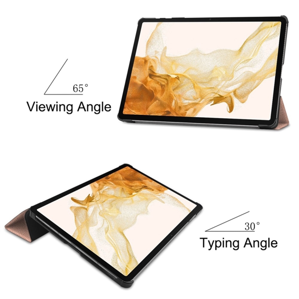 Husa pentru Samsung Galaxy Tab S9+ Plus / S9 FE+ Plus, Tab S10 Plus 12.4 inch Slim UltraLight functie sleep/wake-up, Aiyando, rose gold