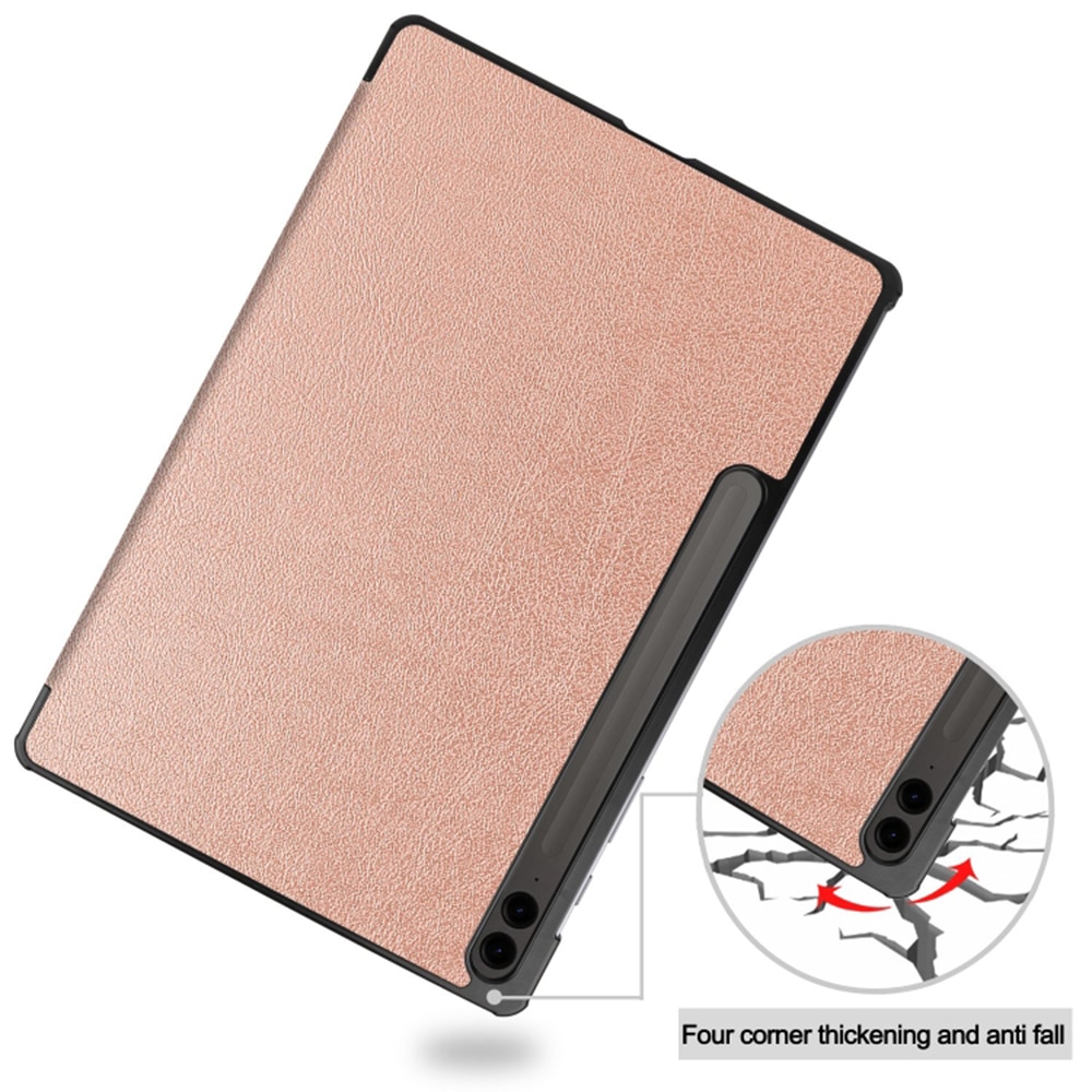 Husa pentru Samsung Galaxy Tab S9+ Plus / S9 FE+ Plus, Tab S10 Plus 12.4 inch Slim UltraLight functie sleep/wake-up, Aiyando, rose gold