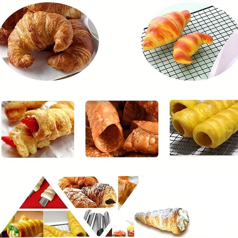 Norpro Set 4 Forme Per Cannoli In Acciaio Inox - 14,5 Cm, Lavabili In Lavastoviglie, Per Gusci Fatti In Casa