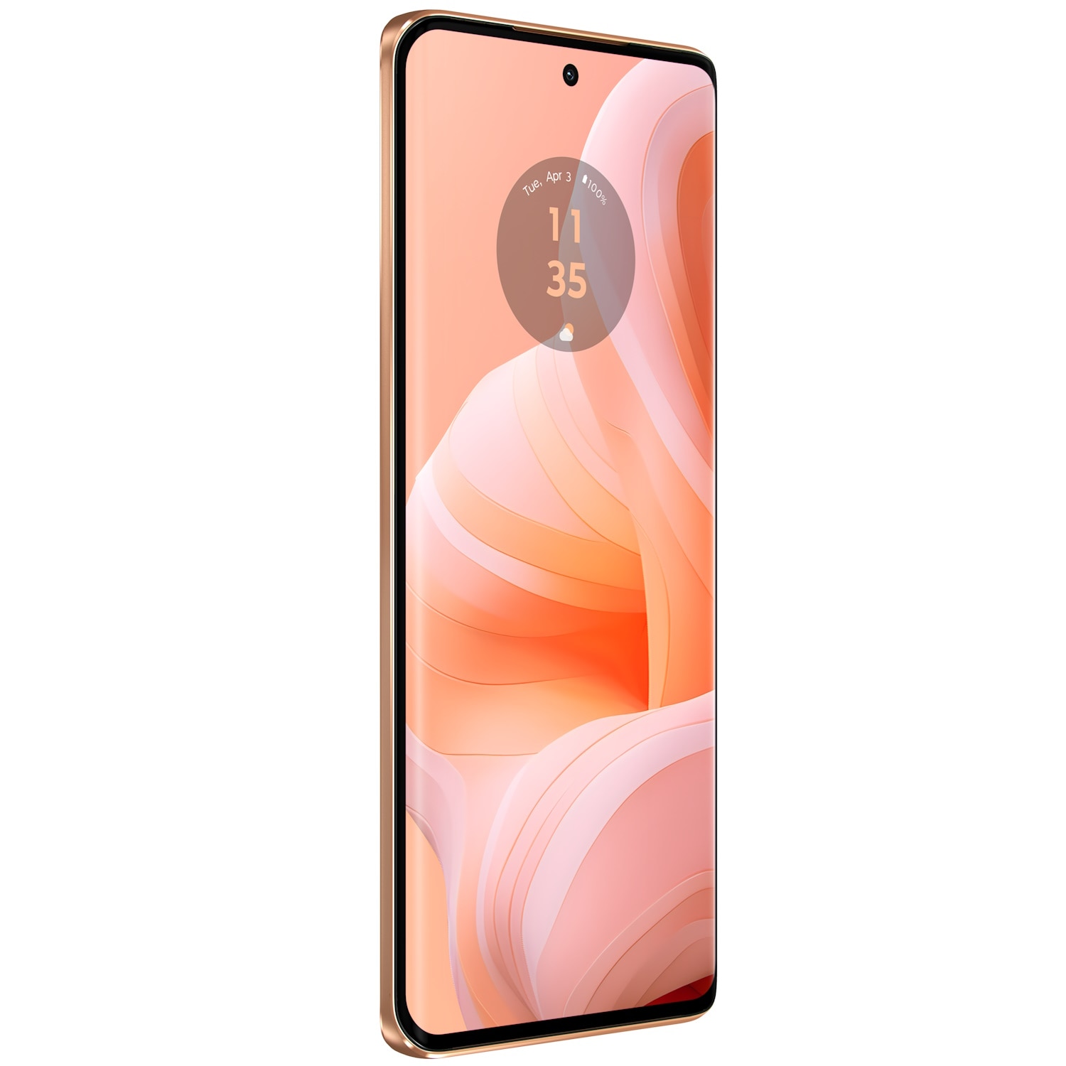 Telefon mobil Motorola Edge 40 Neo, Dual SIM, 256GB, 12GB RAM, 5G, Peach Fuzz