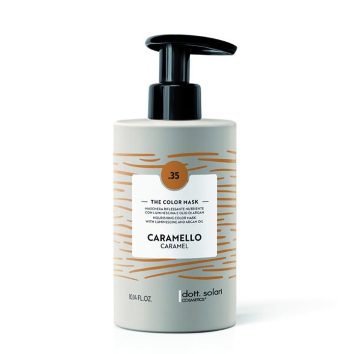 Masca pentru intretinerea culorii parului, Dott. Sollari, 300ml, Caramel