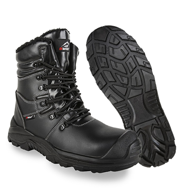 Pantofi de lucru, BWOLF, Piele, Negru, 47 EU