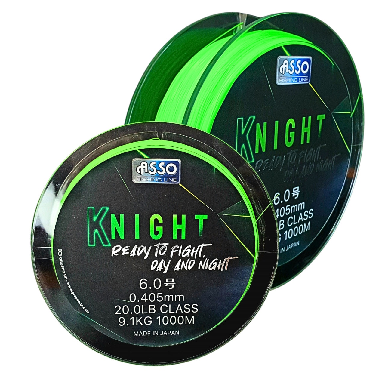 Fir Monofilament MMT Asso Knight 1200m 0.330mm 6.8kg Fluorescent