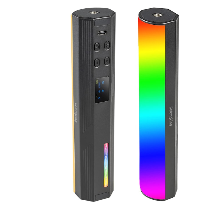 Luce LED RGB FRANDEK AL160 – 4000mAh, 2500-9000K, Dimmerabile, Con Supporto Per Telefono E Clip Per Camera