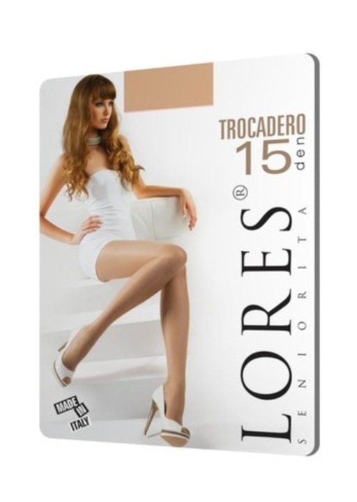 Dresuri dama, Lores, Trocadero 15 DEN, Poliamida, Bej, 3 M