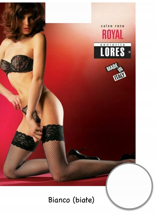 Ciorapi dama, Lores, Plasa, Rosu, Alb