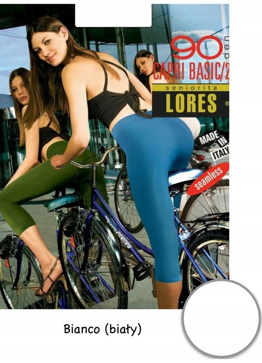 Colanti dama, Lores, Model Basico 2, 90 DEN, Alb