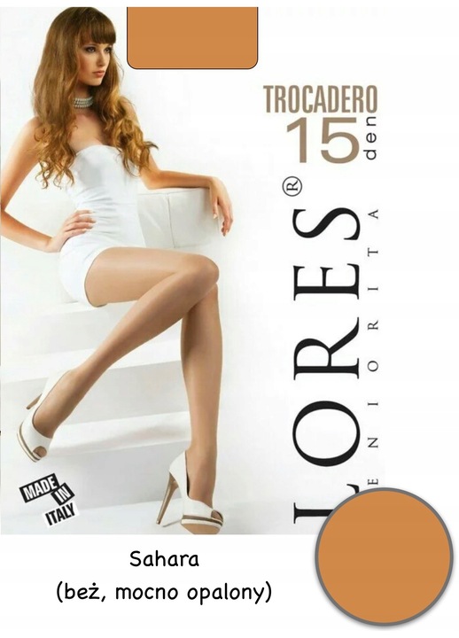 Dres dama, Lores, 15 DEN, poliamida, bej, S