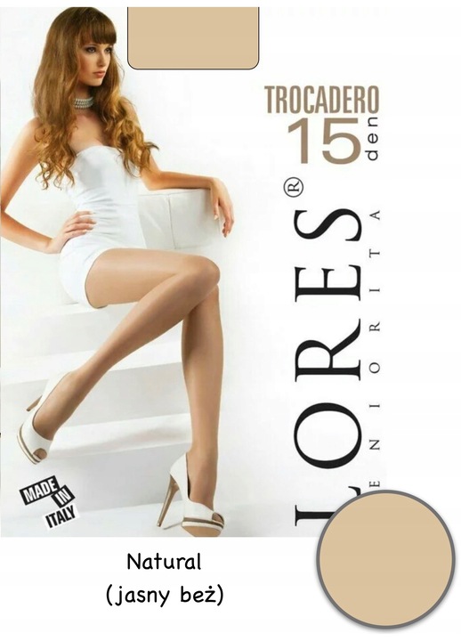 Dres dama, Lores, 15 DEN, poliamida/lycra, bej, S