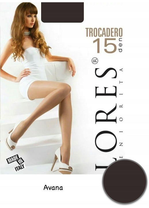 Dres dama, Lores, 15 DEN, poliamida/lycra, maro, M