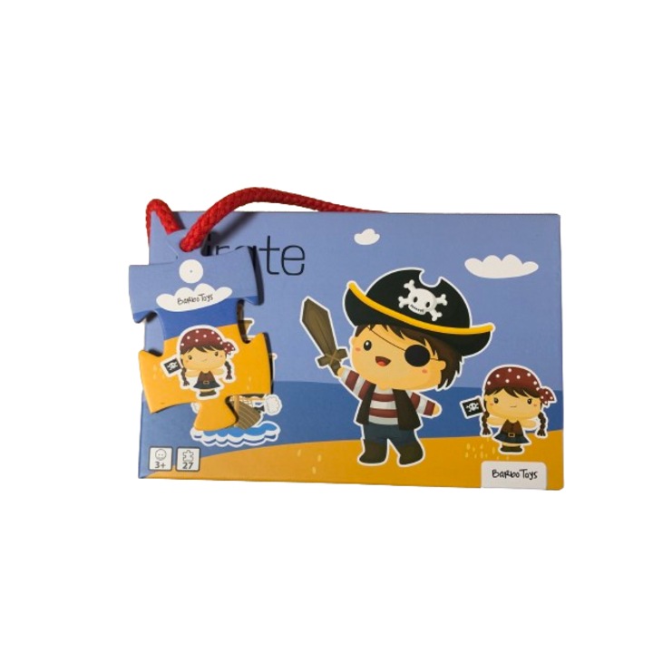 3 db rejtvénykészlet Barbo játékok, kalózok, 27 db, 3+ év