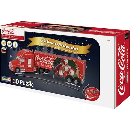 3D пъзел Revell Advent Calendar Coca Cola Truck 425 x 75 x 113 mm 83