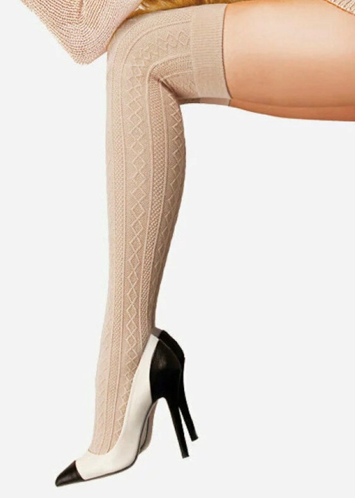 Ciorapi dama, Lores, Lana, Culori diverse, Rosu, One Size