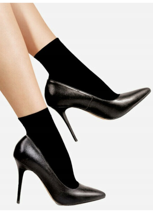 Sosete dama, Lores, Poliamida, 60 DEN, Negru, Marime universala