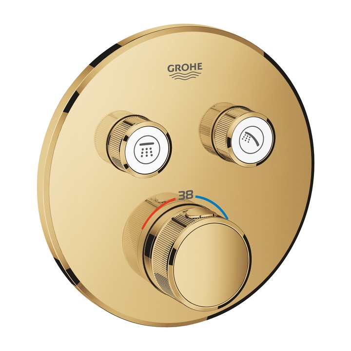 Baterie dus, Grohe, Auriu
