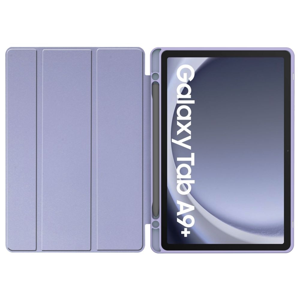 Husa Tech-Protect Smartcase Pen Hybrid compatibila cu Samsung Galaxy Tab A9 Plus 11 inch Violet Marble