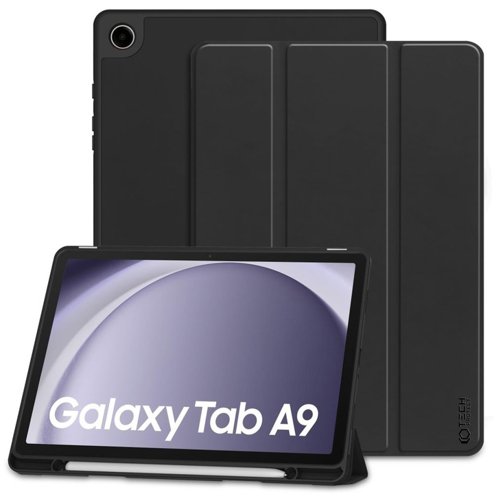 Tech-Protect Smartcase tolltartó kompatibilis a Samsung Galaxy Tab A9 8,7 hüvelykes fekete színnel