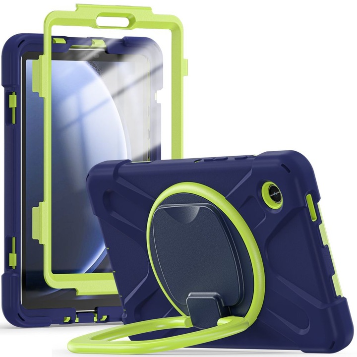 Калъф fixGuard Bionic X-Armor 360 за Samsung Galaxy Tab A9+ Plus, 11" X210 / X215 / X216, Navy Lime