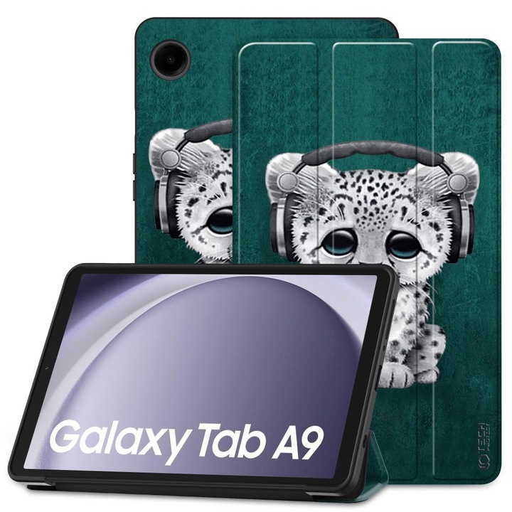 Tech-Protect Smartcase tok kompatibilis a Samsung Galaxy Tab A9 8,7 hüvelykes Sad Cat készülékkel