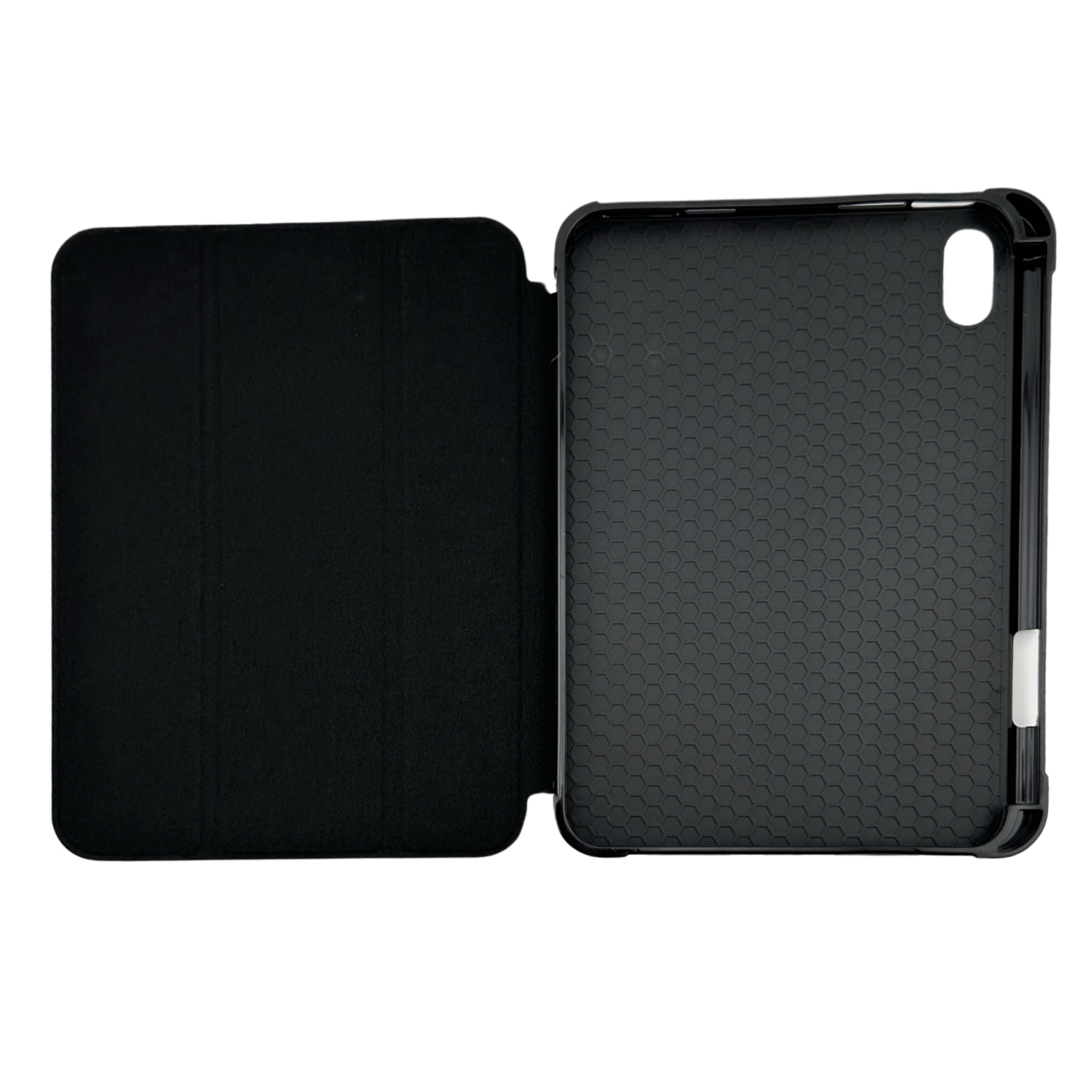 Husa protectie tableta, Silicon, Cu suport pentru Apple Pen, Compatibil cu Apple IPad mini 6, 8.3", Negru