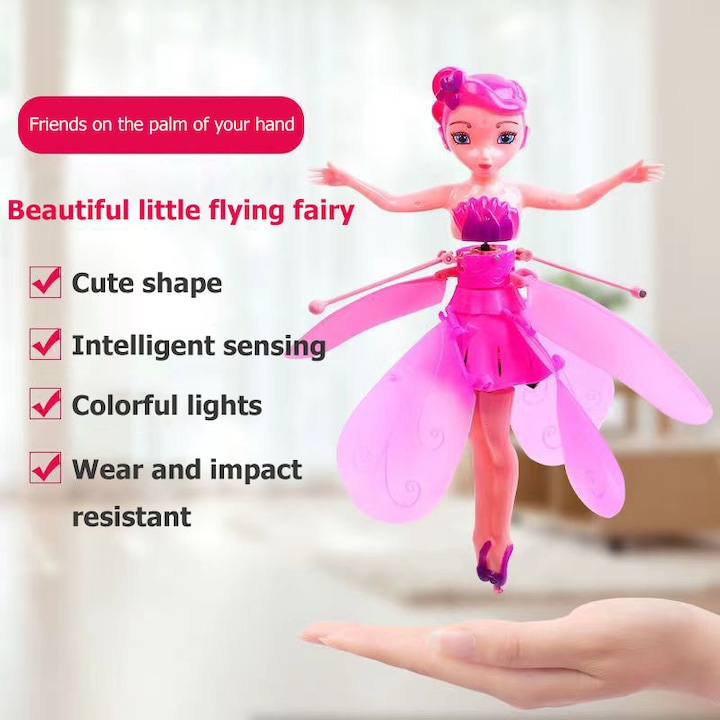 Летяща фея, Пластмаса, 5 години+, Розов