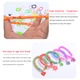 Set 4400 elastice de impletituri, Senmase, Cauciuc, Multicolor