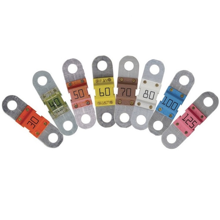 Комплект от 8 миди предпазители Restagraf, 30-125A, различни цветове