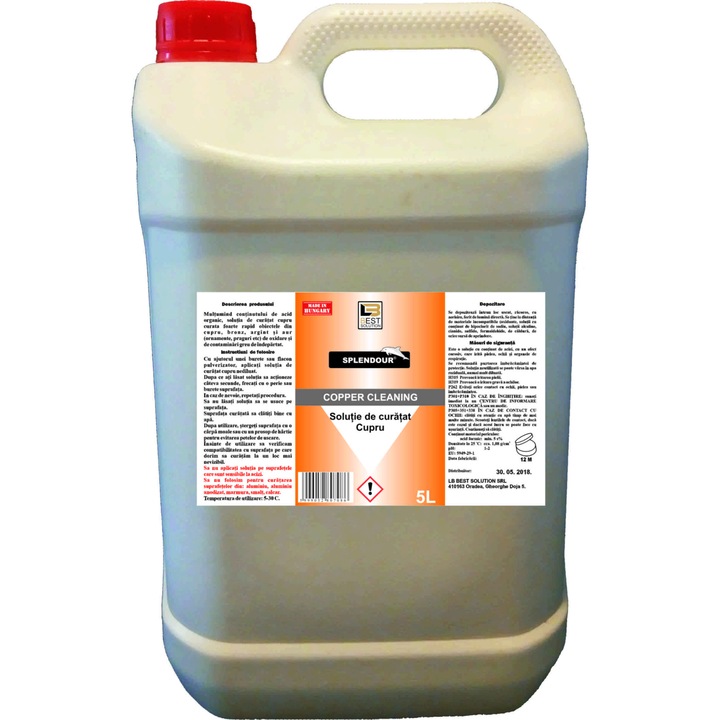 Lichid de curatare din cupru, Copper Cleaning, 5 l