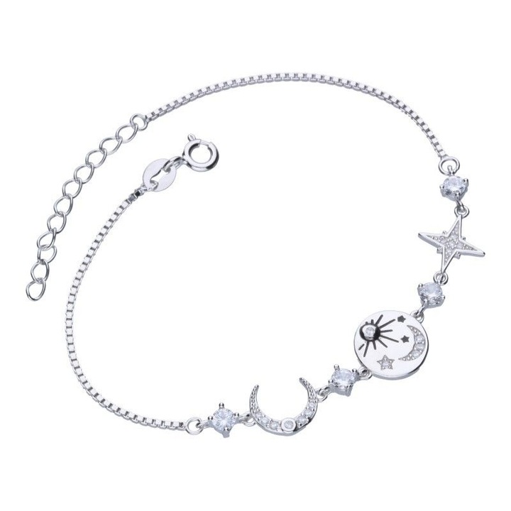 Bratara Silver Berry, Starry Night, cu zirconia, din argint