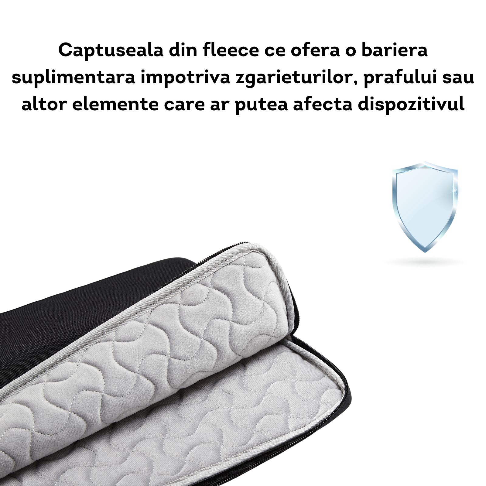 Husa laptop Apex, Ronic X by XD Design, premium, 14 inch, rezistenta la apa, interior fleece cu model, 24 x 2, 5 x 34, 5 cm, negru