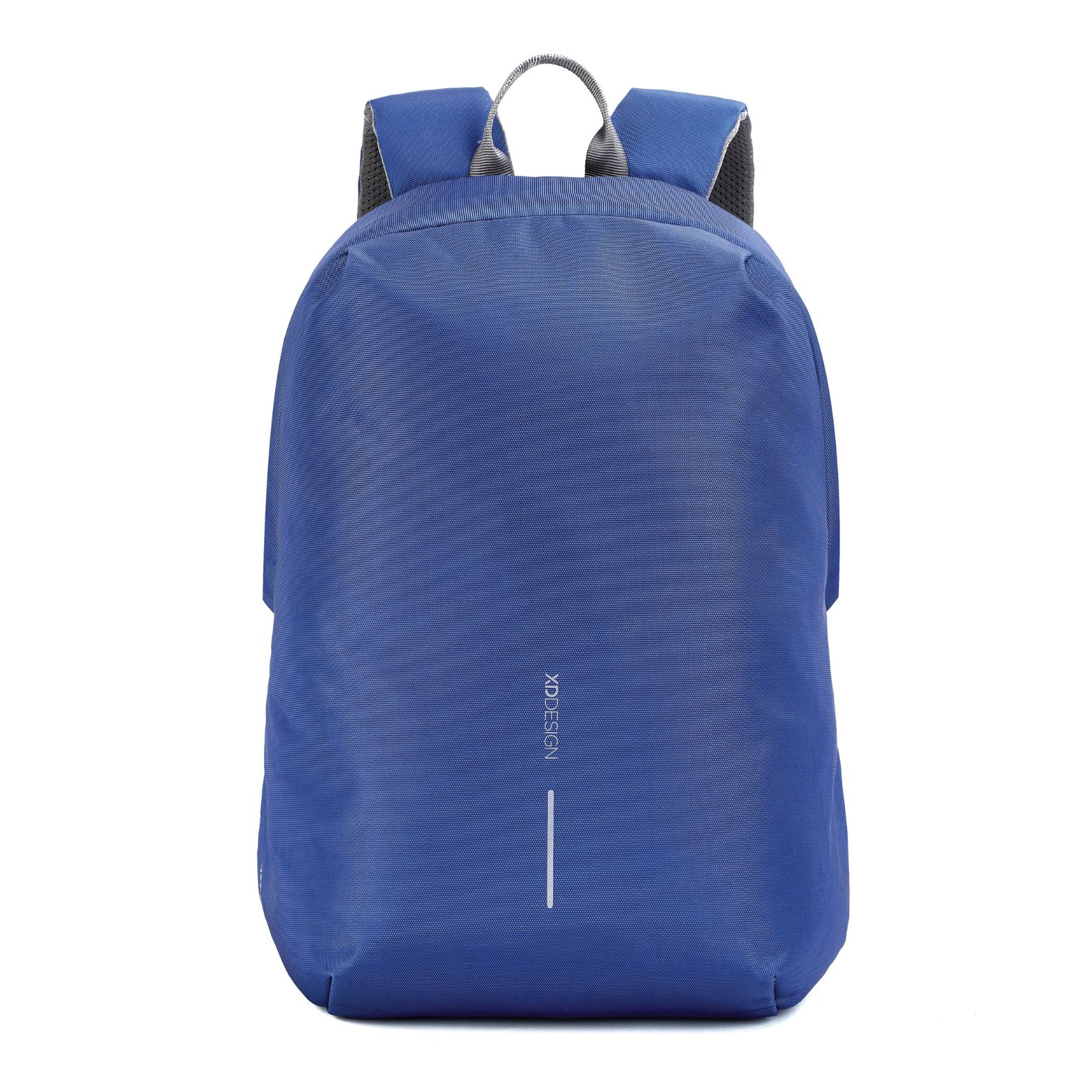 Rucsac laptop Bobby Soft, XD Design, 15.6 inch, antifurt, multiple buzunare cu protectie RFID, port USB, material sustenabil rezistent la apa, 16 l, blue, bandana Empath inclusa