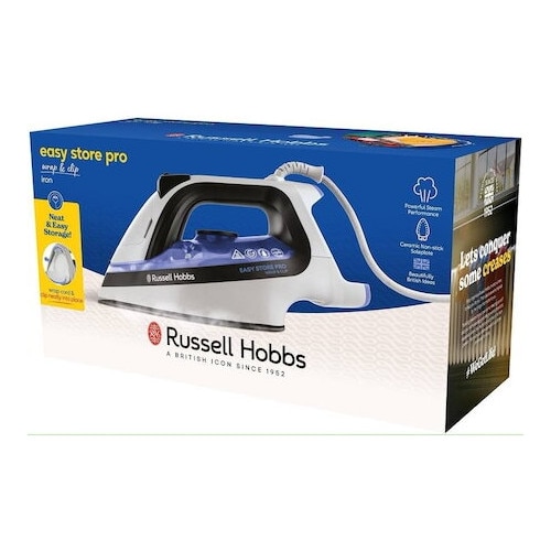 Fier de calcat Easy Store Pro Wrap & Clip 26730-56, 2400W, talpa ceramica durabila, jet abur 180gr gri deschis
