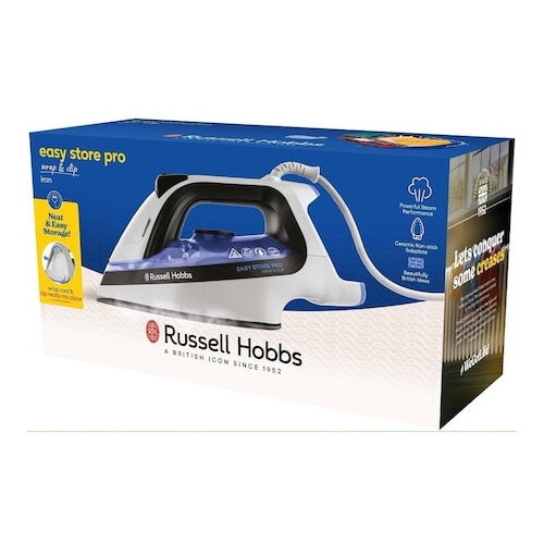 Fier de calcat Easy Store Pro Wrap & Clip 26730-56, 2400W, talpa ceramica durabila, jet abur 180gr gri deschis
