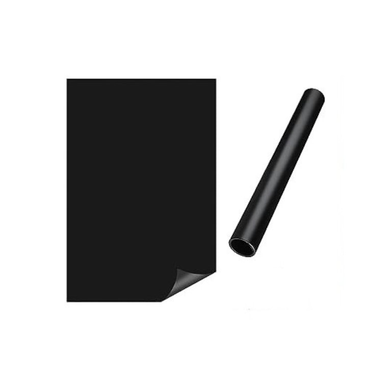 Set 2 bucati tabla magnetica autoadeziva, 100x60 cm, negru