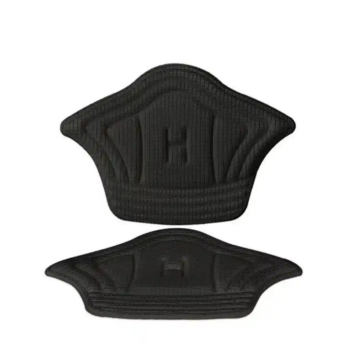 Set 2 talonete ElastiX pentru calcai, protectie pentru adidasi, Negru, 11.5 cm x 8 cm