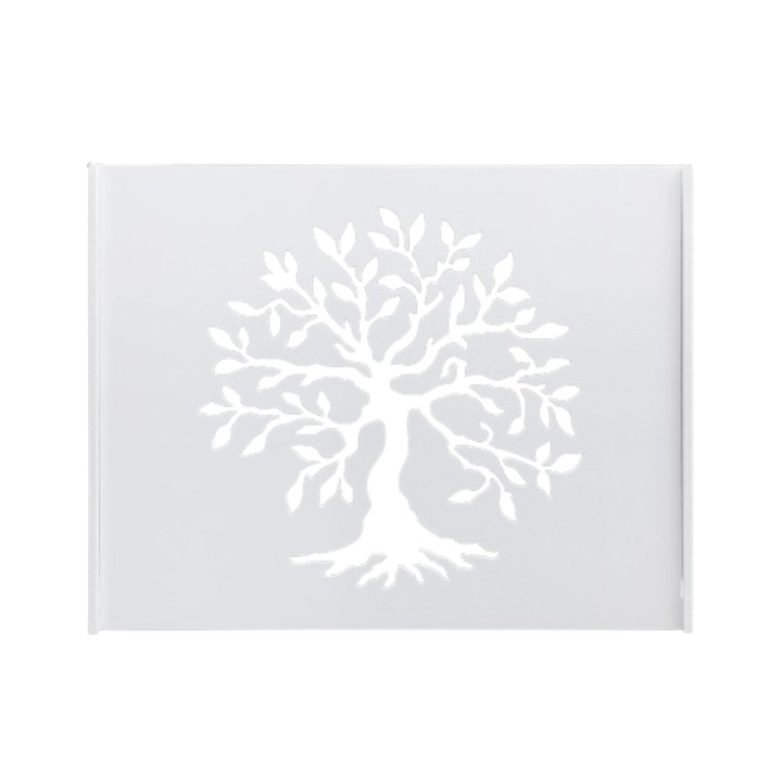Optimus AT Home, Tree of Life Router Support 60x40x10 cm, matt fehér, vezetékek és Wi-Fi berendezések maszkolásához, falra szerelhető